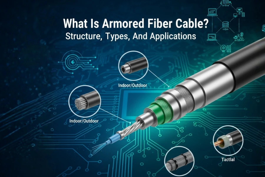 ما هو كابل الألياف المدرعة؟ الهيكل والأنواع والتطبيقات